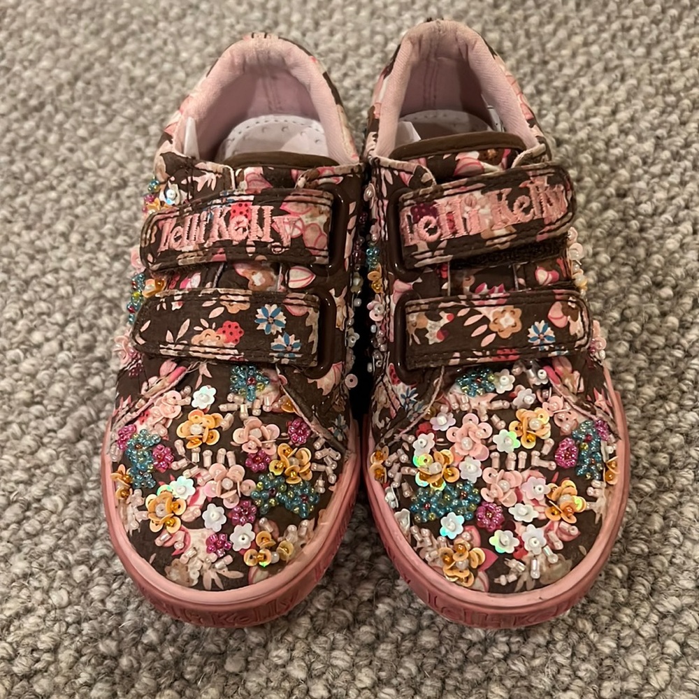 Lelli Kelly hand beaded sneakers GUC